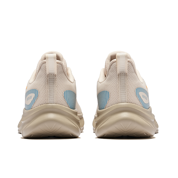 Erke Cushioning Slip Resistant Rebound Low top Casual Running Shoes Men’s Eggnog Gray