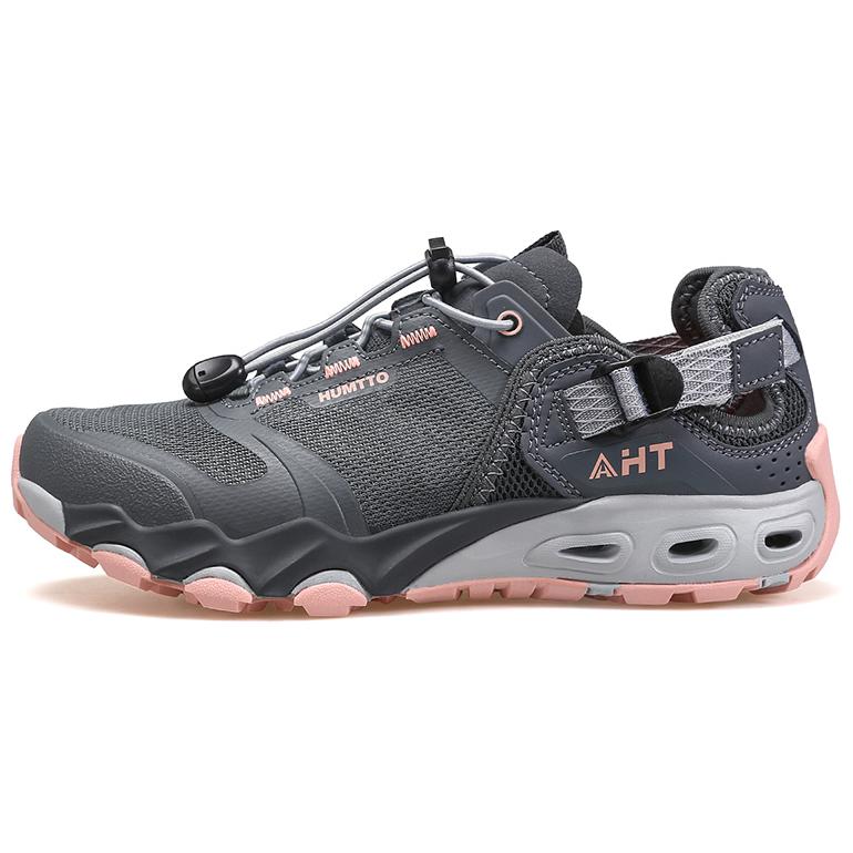 HUMTTO Comfortable Slip Resistant Slip Resistant Outdoor Shoes Women’s Gray Pink