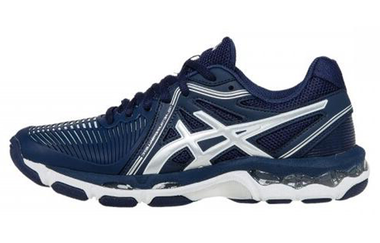 ASICS Gel Netburner Ballistic Fashion Abrasion Resistant Breathable Low top Running Shoes Women's Blue White