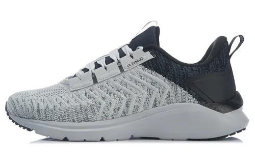 Li Ning Fabric Cushioning Slip Resistant Abrasion Resistant Breathable Lightweight Low top Running Shoes Unisex