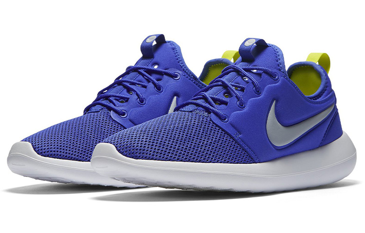 Мужские кроссовки Nike Roshe Two (сине-серебристые) — Синий / серебристый — фото 3