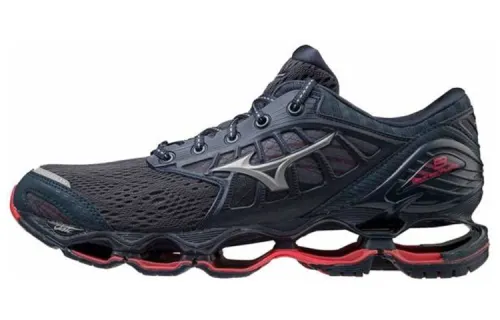Mizuno Slip Resistant, Abrasion Resistant, Breathable Low top Running Shoes Men's Blue