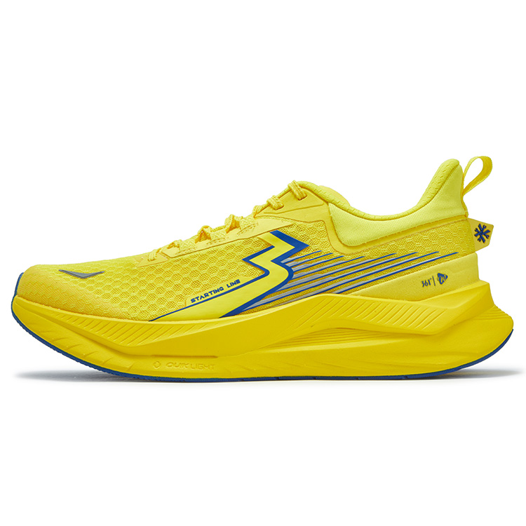 361° Cushioning Slip Resistant Abrasion Resistant Low top Casual Running Shoes Unisex Acid Yellow
