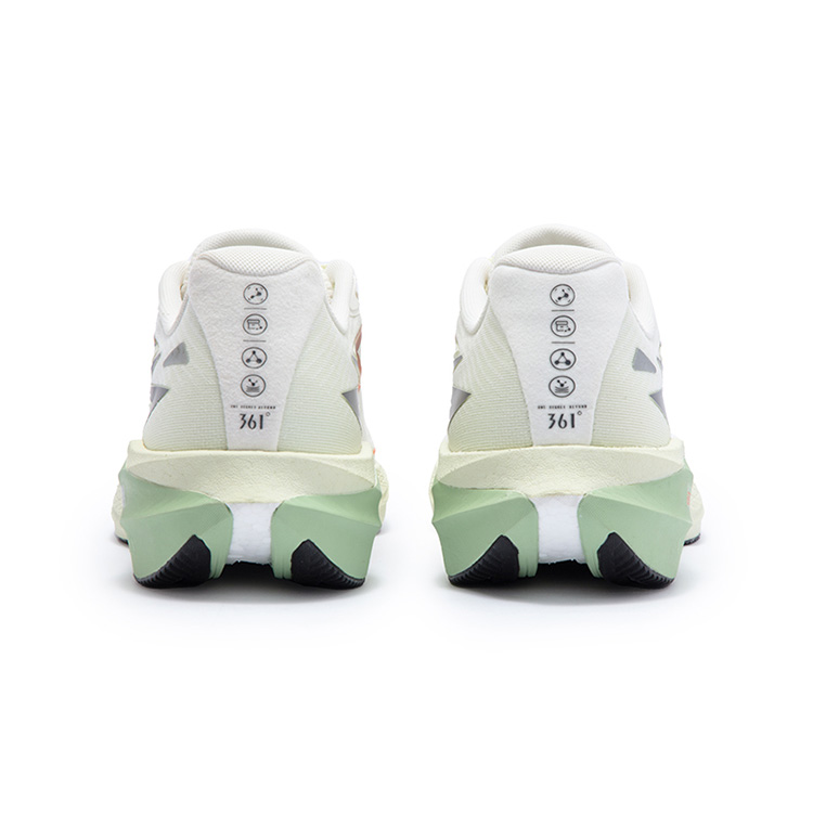 361° Slip Resistant Abrasion Resistant Low top Training Running Shoes Men’s Feather White Melon Green