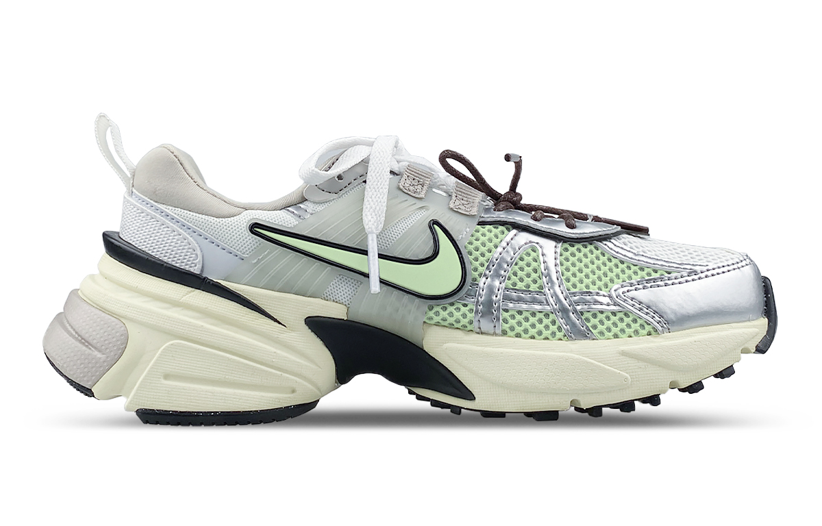 Nike V2K Run Breathable Low top Running Shoes Women’s White Green