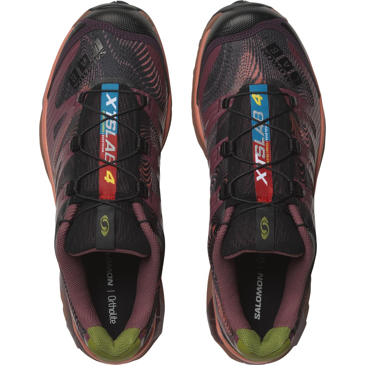 SALOMON XT 4 Impact Resistant Lightweight Low top Contagrip Training Casual Running Shoes Unisex Burgundy
