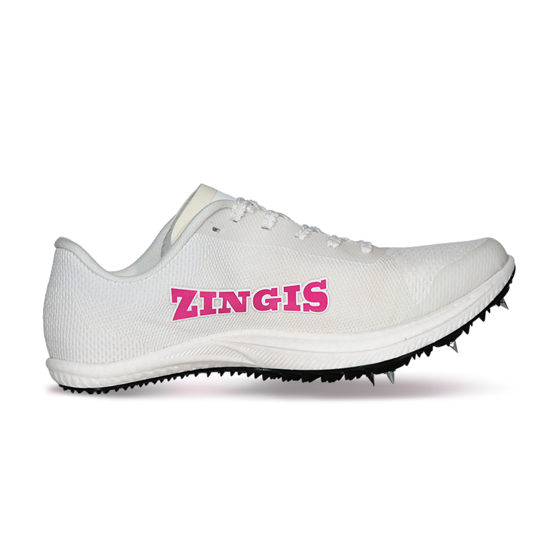ZINGIS Slip Resistant Low top Sprint Running Shoes Unisex White