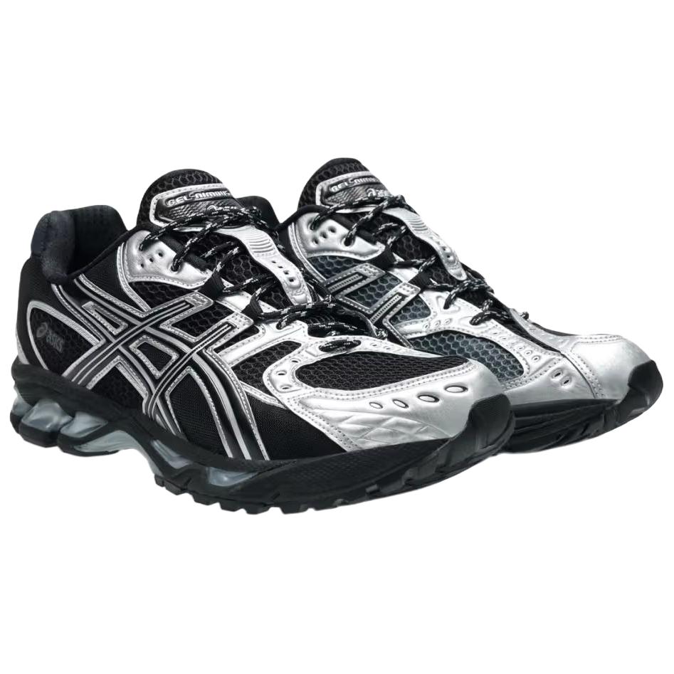 ASICS GEL Nimbus 10.1 Low top Casual Running Shoes Unisex Black Silver