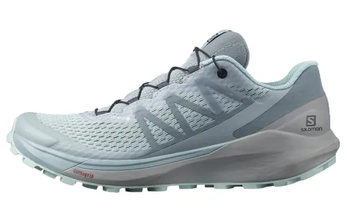 SALOMON Sense Ride 4 Comfortable Fabric Abrasion Resistant Low top Running Shoes Women's Light Blue