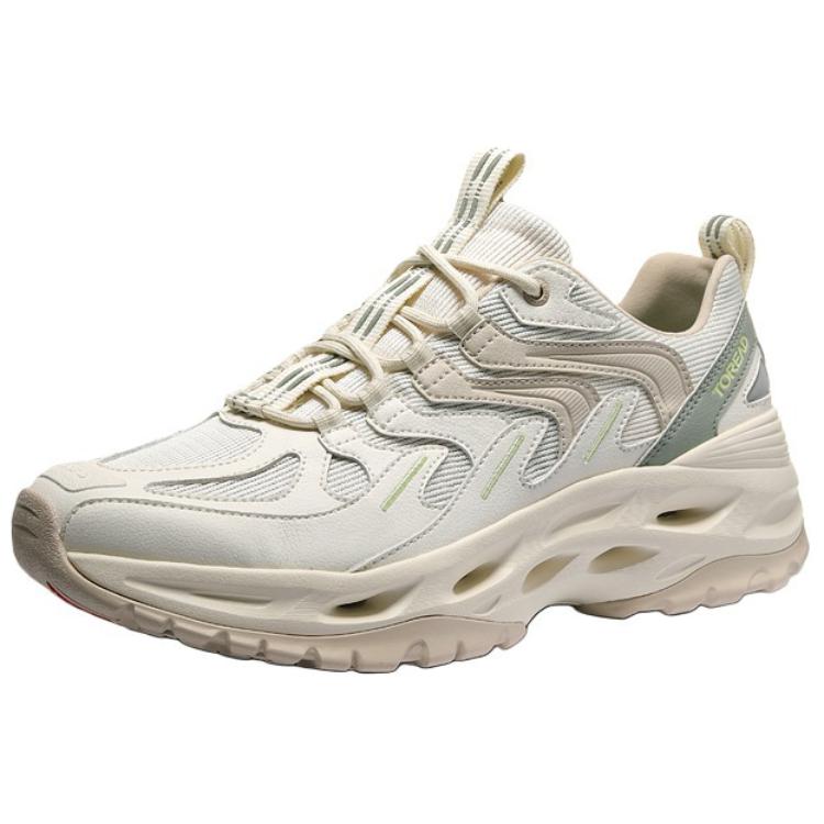 TOREAD Sports Cushioning Slip Resistant Abrasion Resistant Coverage Low top Outdoor Shoes Women’s Ecru