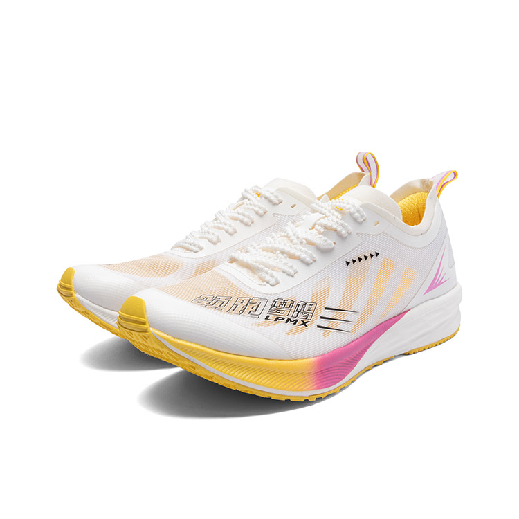 LPMX Cushioning Non Slip And Waterproof Breathable Lightweight Rebound Low top Running Shoes Unisex Pink Moon Custard