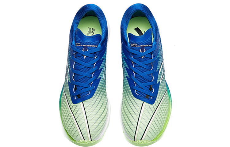 Anta Abrasion Resistant Abrasion Resistant Low top Running Shoes Men’s Green Blue White