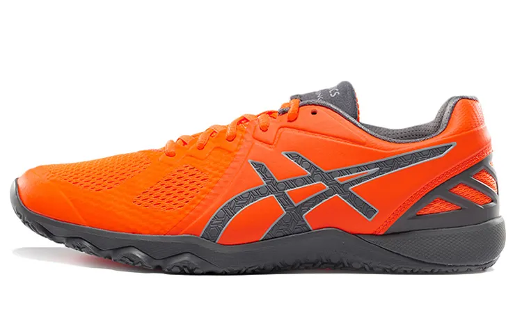 Asics Conviction X 1 Comfortable Abrasion Resistant Breathable Low top Running Shoes Men's Orange Yellow