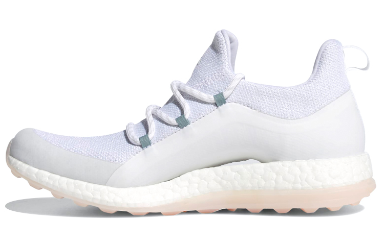 Adidas Pure Boost Cushioning Slip Resistant Low top Running Shoes Women's White Gray Pink