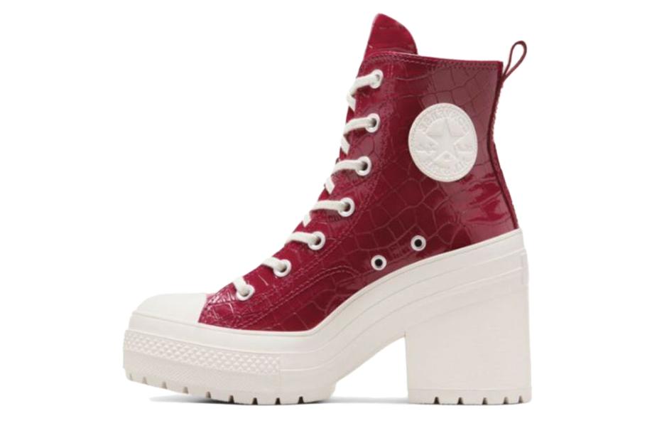 Chuck 70 De Luxe Heel Converse High 'Embossed Crocodile - Cabernet' Women's