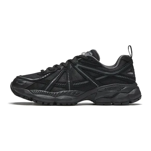 Anta Champion All Weather Collection Height Increasing Low top Chunky Sneakers Men's Black Gray