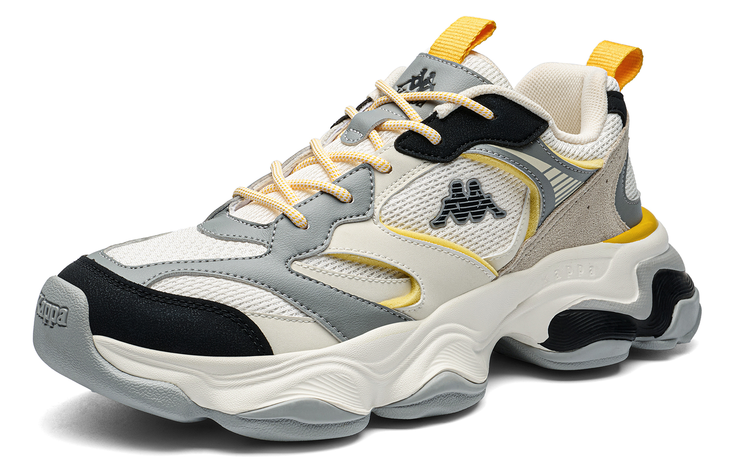 Kappa Cushioning Slip Resistant Cushioning Slip Resistant Low top Running Shoes Men’s White Gray