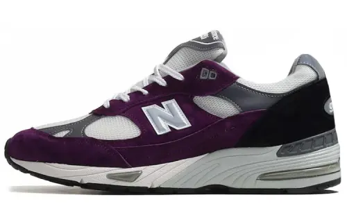 New Balance NB 991 Cushioning Low top Running Shoes Men's Purple White