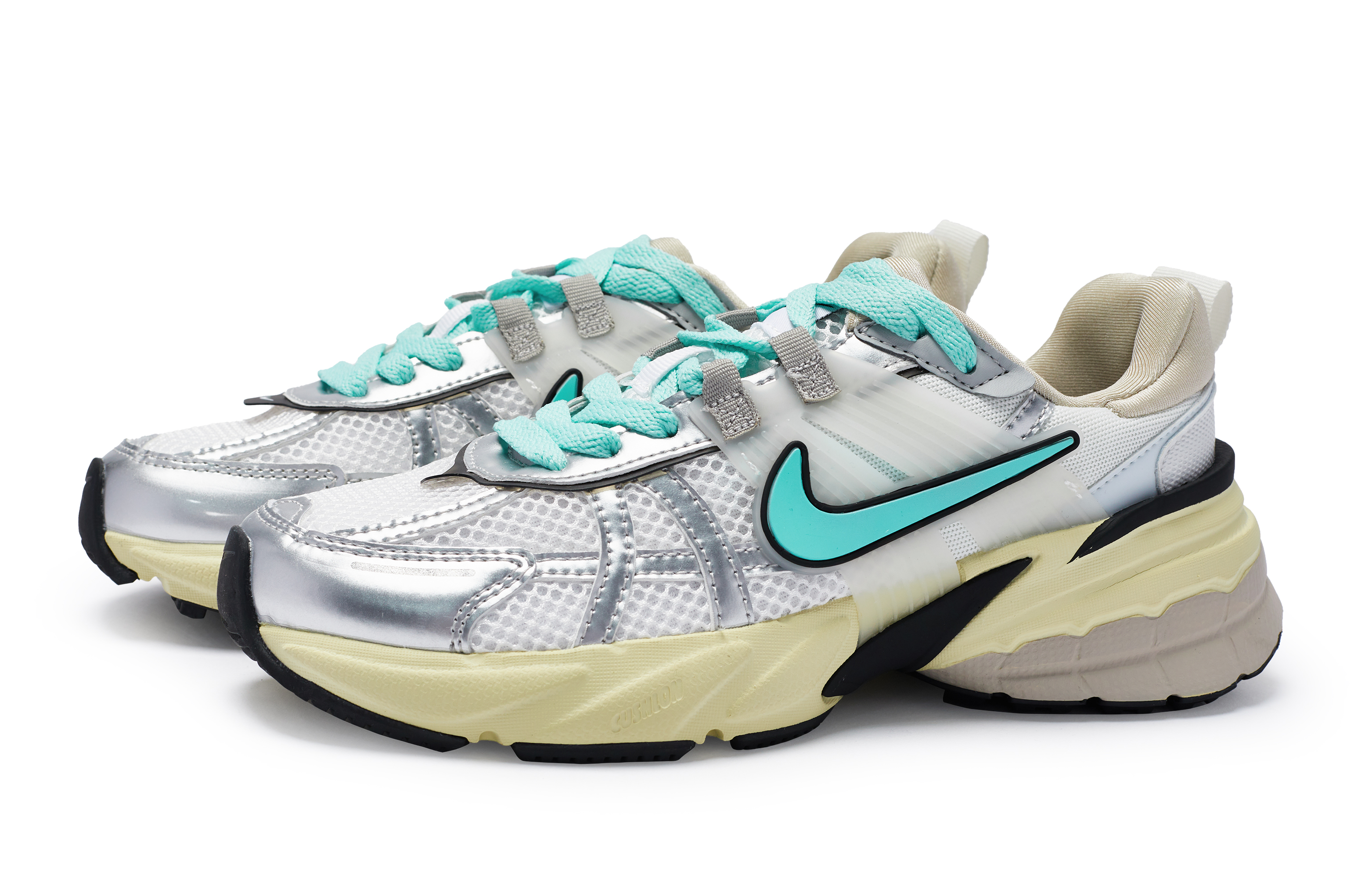 Nike V2K Run Slip Resistant And Breathable Low top Running Shoes Women’s White Blue