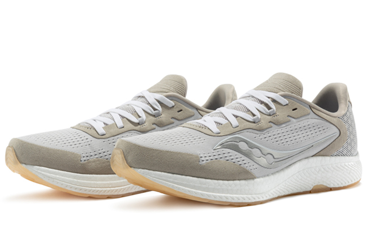Saucony Freedom 4 Running Shoes Women’s Low Top Khaki Gray