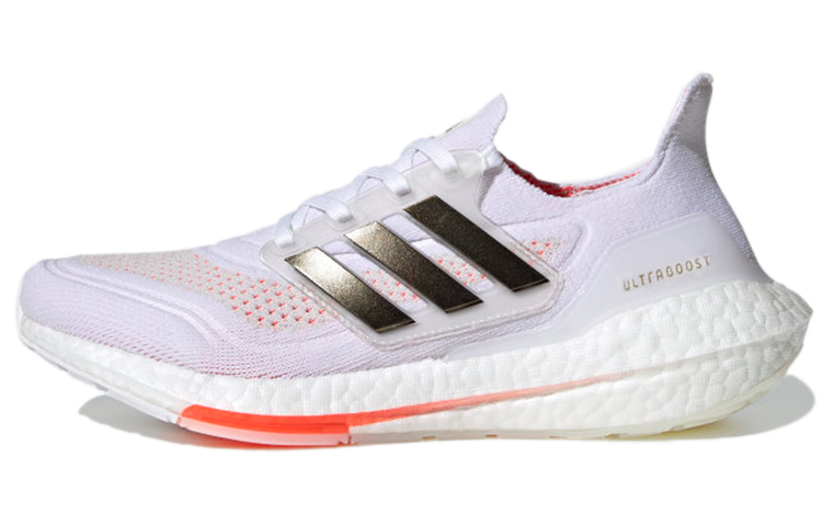 Женские кроссовки adidas adidas Ultraboost 21 (бело-оранжевые)