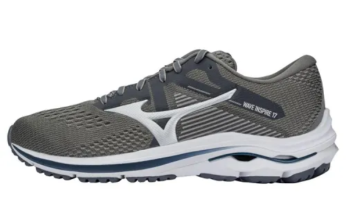 Mizuno Wave Inspire 17 Running Shoes Men's Low Top Gray/White