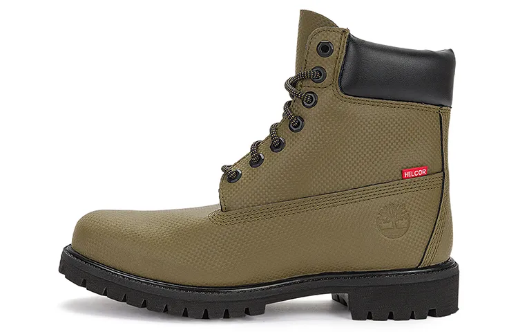 Timberland Leather Short Outdoor Boots Men's Olive