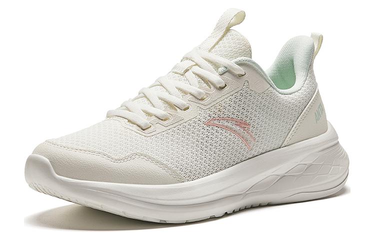 Anta Running Collection Comfortable Cushioning Slip Resistant Low top Running Shoes Women’s White Pink