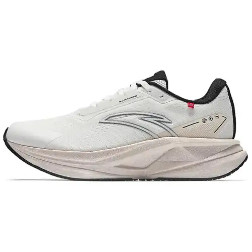 Anta Champion 3 Cushioning Abrasion Resistant Rebound Low top Casual Running Shoes Women's White Black