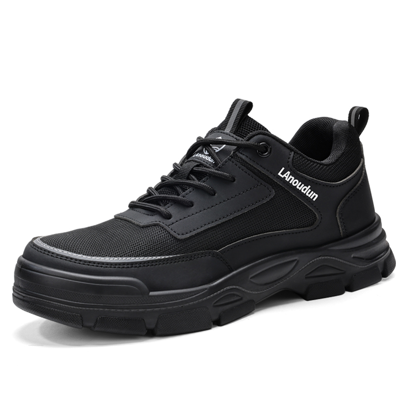 LANOUDUN Abrasion Resistant Impact Resistant Low top Outdoor Shoes Unisex Black