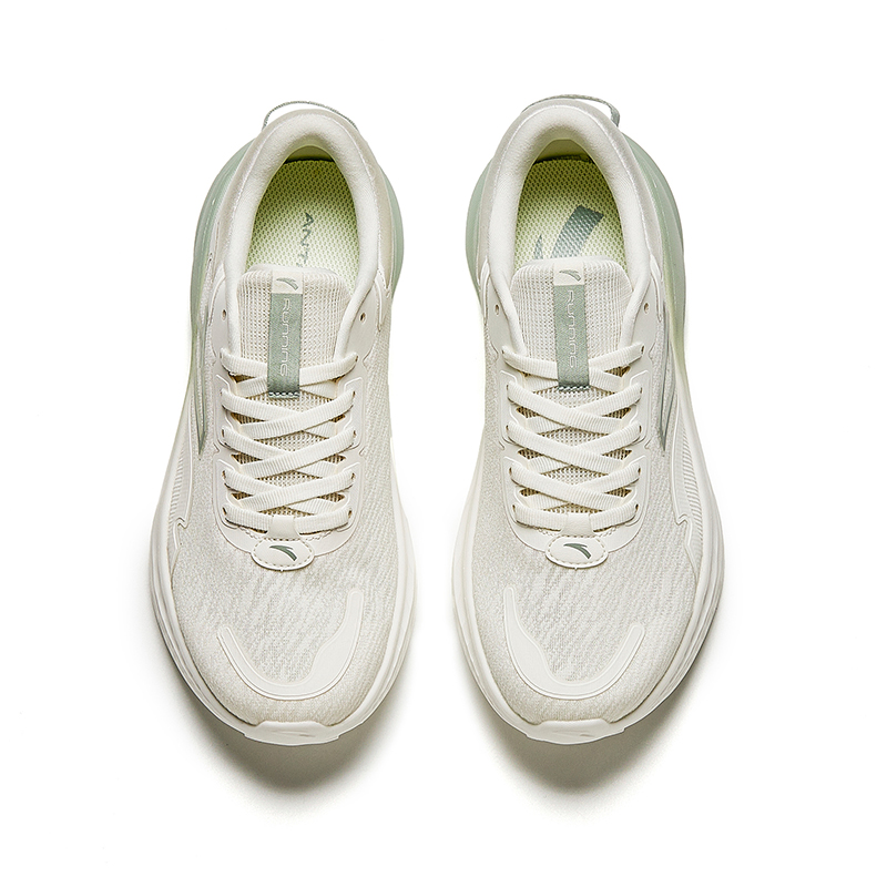 Anta Comfortable Cushioning, Wear Resistant Low top Casual Running Shoes Women’s White Green