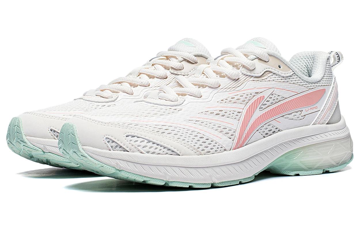 Li Ning Fuyao Textile, Synthetic Leather Slip Resistant, Abrasion Resistant, Breathable Low top Running Shoes Women’s