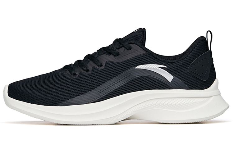 Anta Casual Cushioning Slip Resistant Abrasion Resistant Lightweight Low top Running Shoes Men’s Black