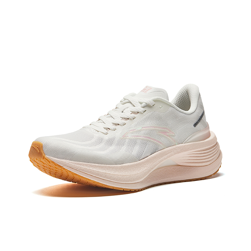 Anta Running Collection Slip Resistant Abrasion Resistant Low top Training Running Shoes Women’s White Orange