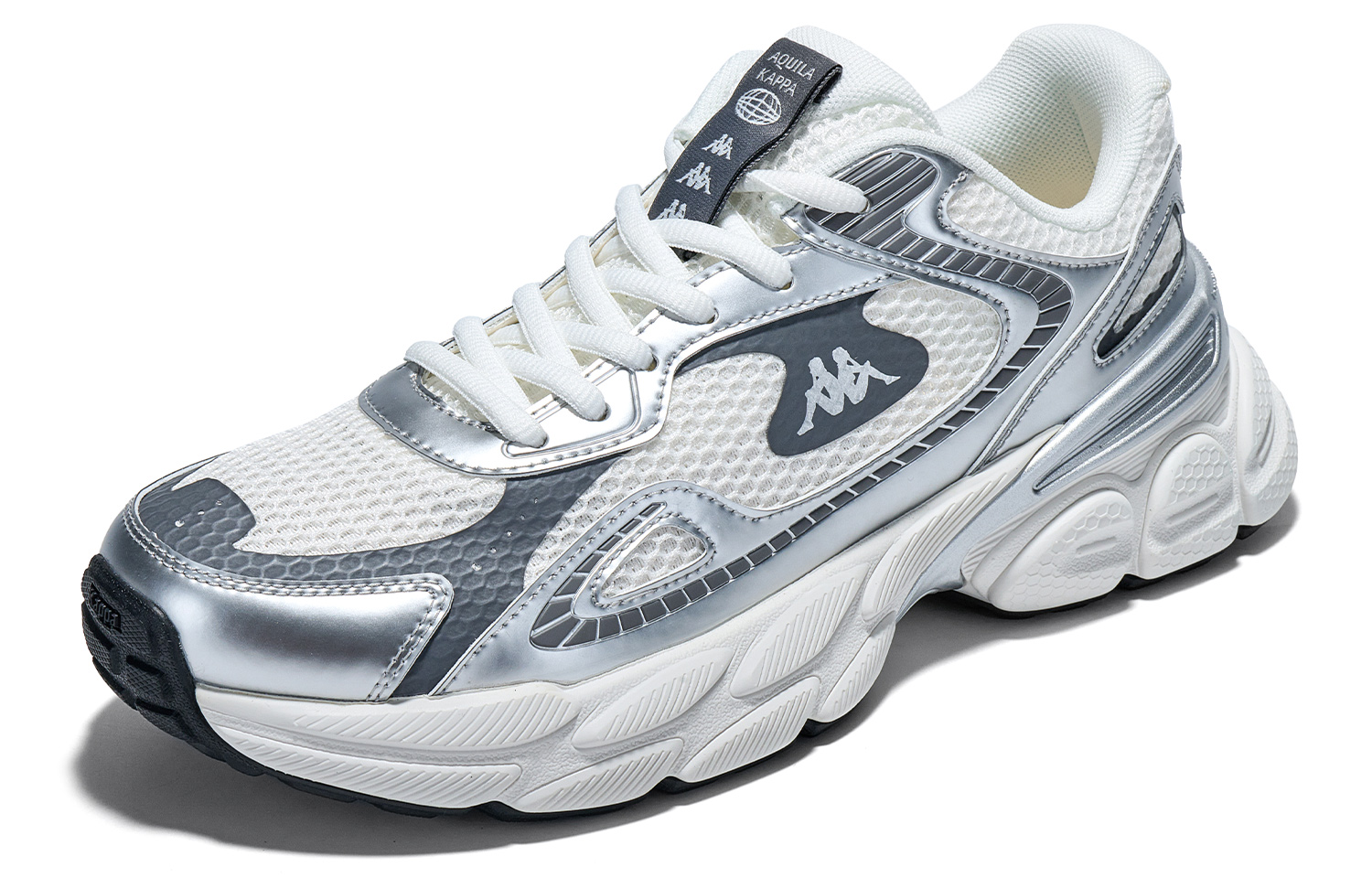 Kappa Abrasion Resistant Abrasion Resistant Running Shoes Unisex Milk White
