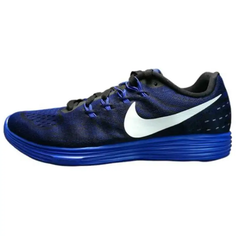 Nike LunarTempo Versatile Cushioning, Wear Resistant Low top Running Shoes Men's Blue Black