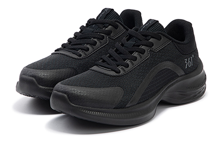 361° Cushioning Slip Resistant Abrasion Resistant Breathable Low top Running Shoes Women’s Black Gray