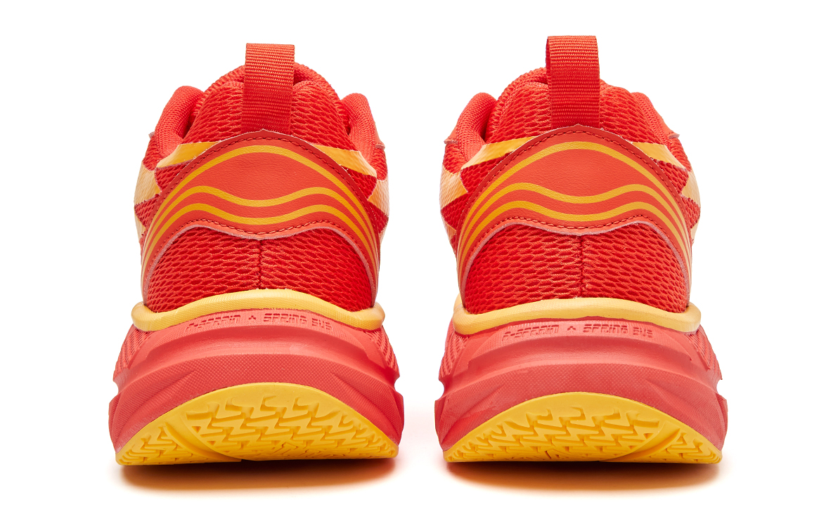 VOIT Running Shoes Unisex Low Top Red Yellow