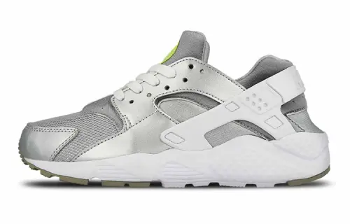Nike Huarache Silver/White Gs