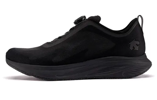DESCENTE Enerzite Fabric Cushioning Breathable Low top Casual Running Shoes Men's Black