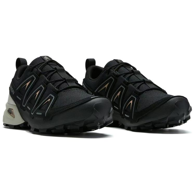 SALOMON Speedcross 3 Cushioning Coverage Support Abrasion Resistant Low top Running Shoes Unisex Black Gray
