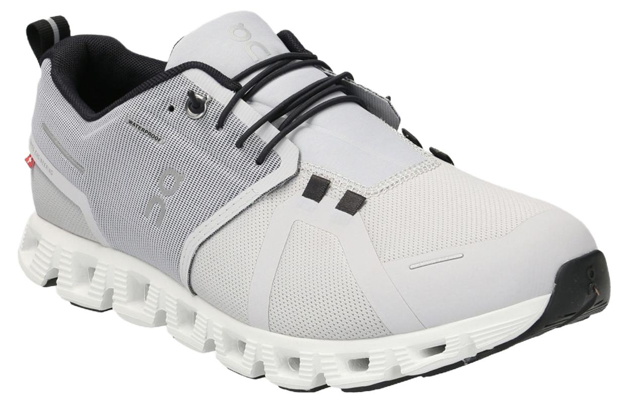 On Running Cloud 5 Waterproof Glacier Grey White