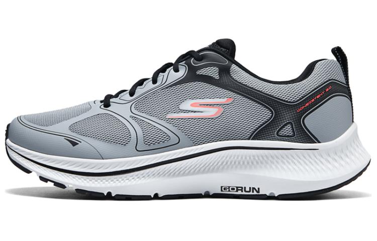 Skechers Fabric Cushioning Rebound Low top Casual Running Shoes Men’s Gray