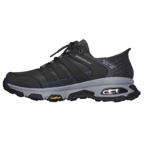 Skechers Cushioning Abrasion Resistant Cushioning, Wear Resistant Low top Running Shoes Men's Gray Black