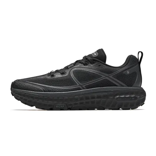 Anta Snake Bone Technology Cushioning Running Shoes Men's Basic Black/Smoky Ink Gray