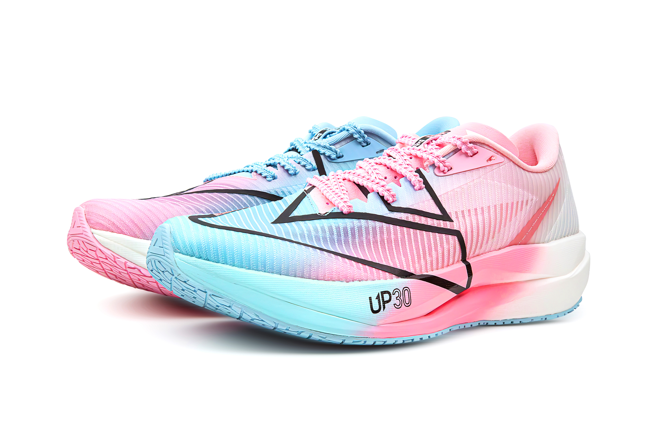 PEAK Taichi UP303.0 Running Shoes Unisex Low Top Pink Blue Multicolor