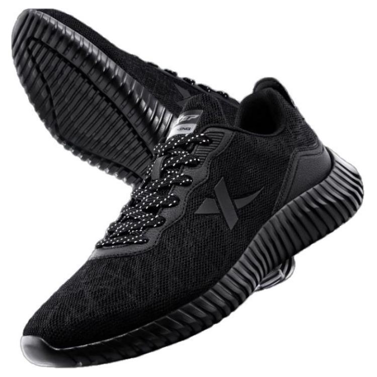 XTEP Cushioning Anti-Slip And Wear-Resistant Breathable Coverage Low-Top Running Shoes Men’s Black