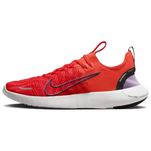 Nike Free RN Cushioning Slip Resistant Breathable Low top Running Shoes Unisex Red Black