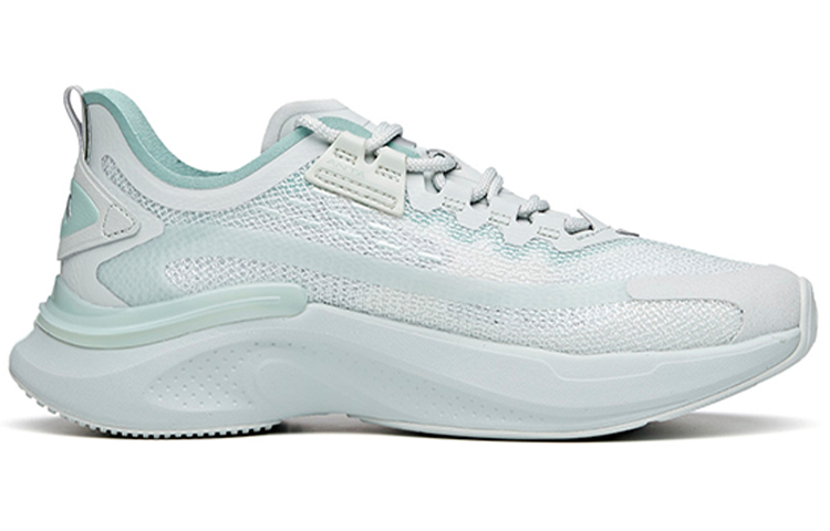 Anta Fabric Cushioning Slip Resistant Abrasion Resistant Low top Running Shoes Women’s White Gray Green