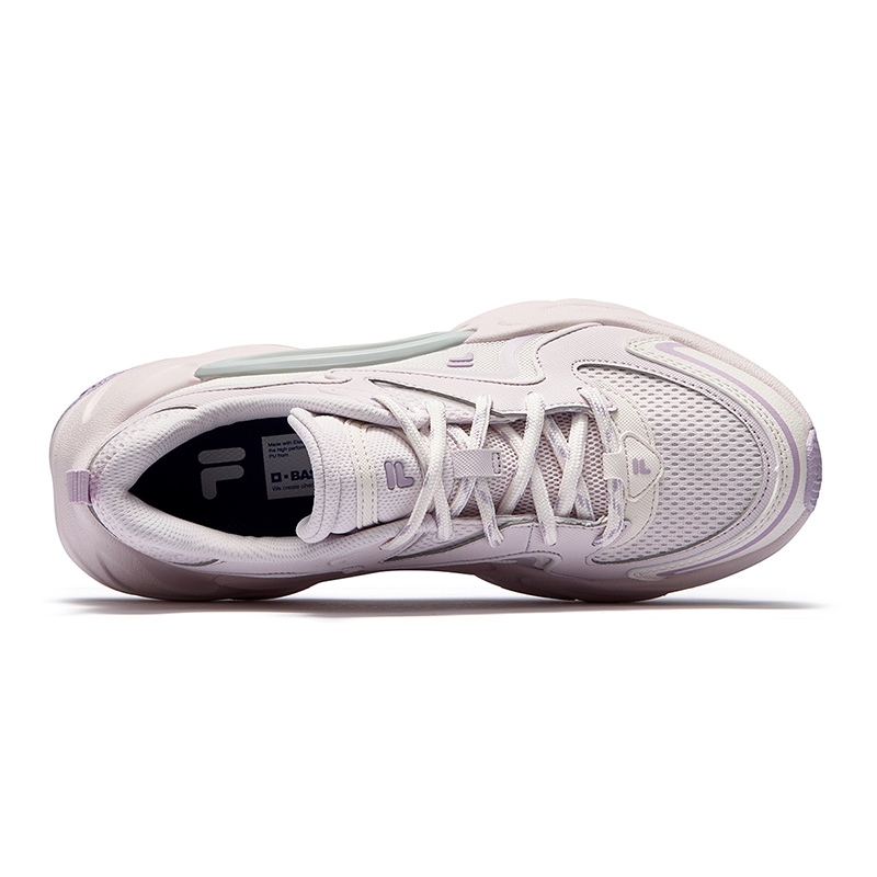 FILA FUSION Textile, Synthetic Leather Low top Casual Running Shoes Women’s Soft Pink